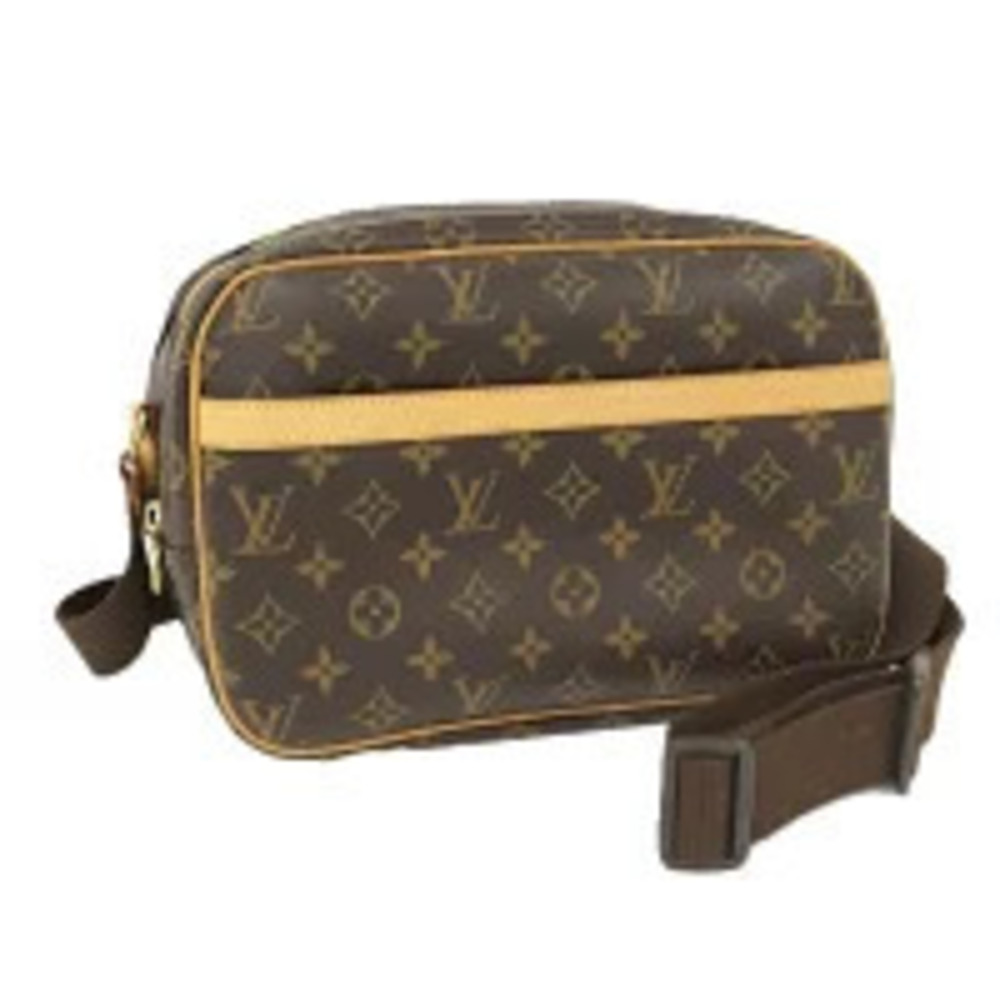 LOUIS VUITTON Reporter Shoulder Bag Monogram Brown